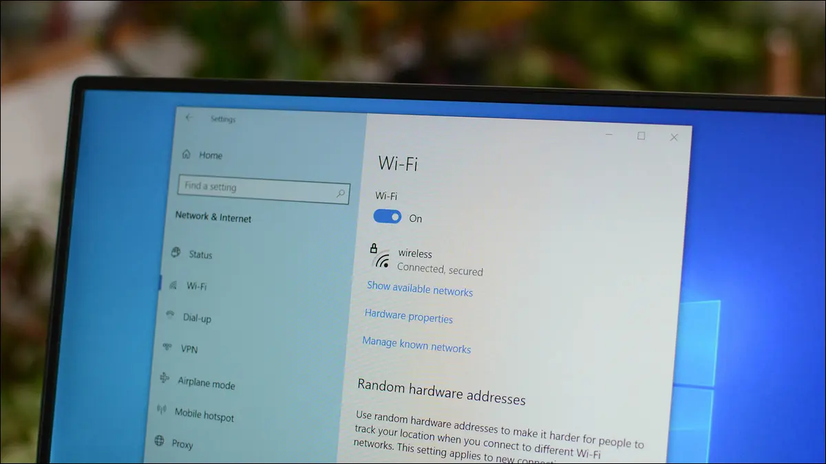 การตั้งค่า Wi-Fi ในแผงการตั้งค่า Windows