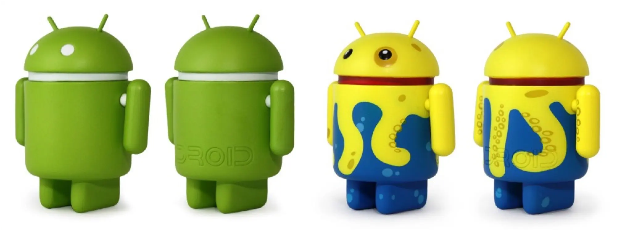 Zwei Android-Figuren