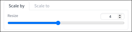 Ajustez le curseur "Scale By" ou le champ numérique pour choisir le multiple par lequel vous souhaitez mettre à l'échelle.