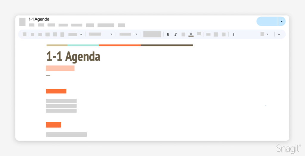 une image d'un document intitulé « Agenda 1-1 »