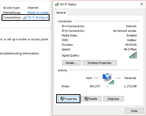 wifi bağlantı özellikleri | Düzeltme Internet Explorer web sayfası hatasını görüntüleyemiyor