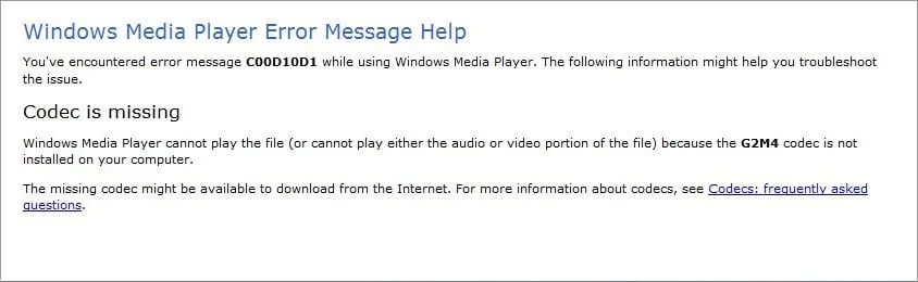 Perbaiki Windows Media Tidak Memutar File Musik