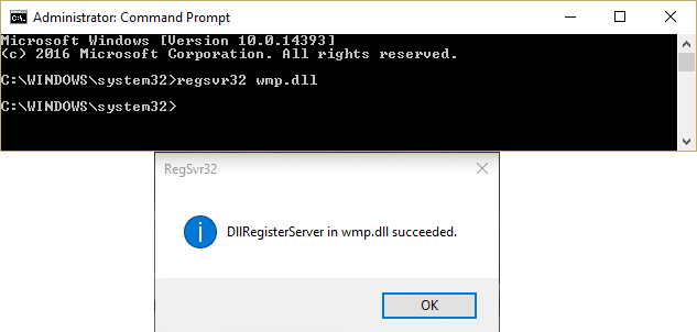 Daftar Ulang WMP.dll menggunakan cmd