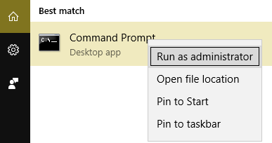 Cmd rulează ca administrator
